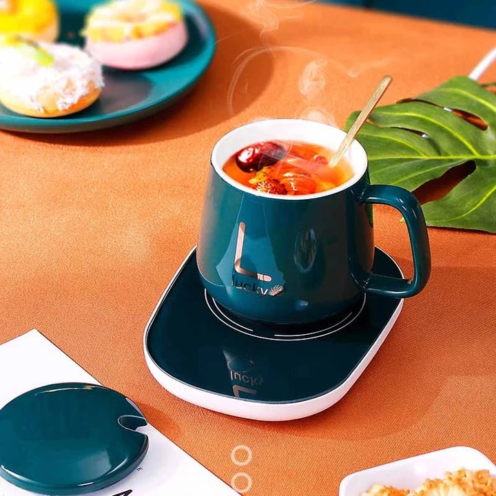 Coffee Mug Warmer Pad Cup Heater Coaster Constant Temperature Heating USB Electric Mug Mat Set Milk Tea Water Home Office Gift